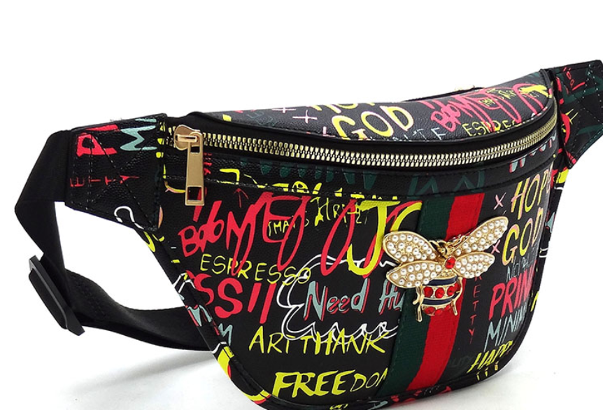 Graffiti Queen Bee Fanny Pack