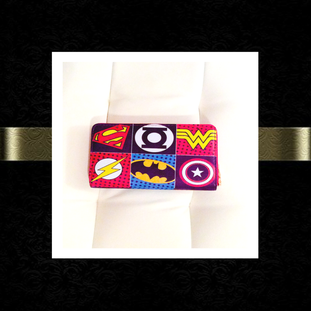 Super hero logo wallet