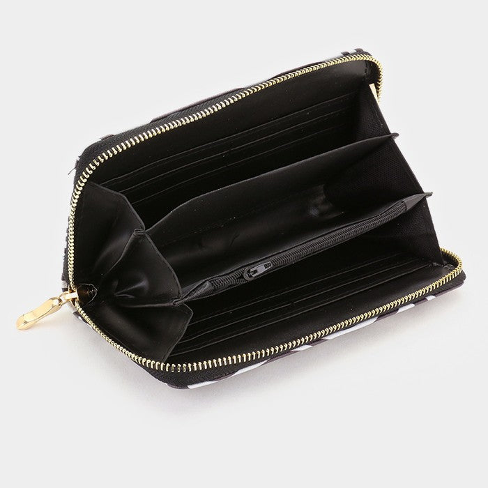 Zebra print wallet